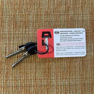 $45 • Buy NOS Porsche 911 964 993 Spare Door Handle Ignition Key GENUINE DOM Tag Lock