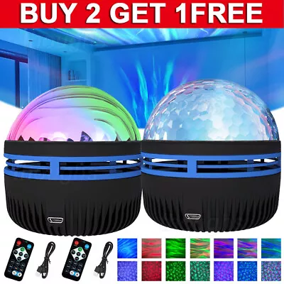 2 In 1 Northern Lights And Ocean Wave Projector With 14 Light Effects For Party • £8.98