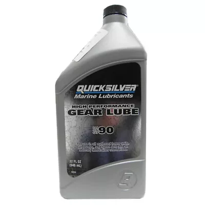 Mercury Quicksilver High Performance Gear Lube Oil SAE 90 Quart 92-858064Q01 • $17.95