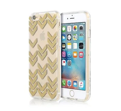 $8 • Buy Incipio Design Series Shell Case For IPhone 6/6S - Clear With Gold Chevrons