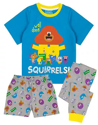 Cbeebies Hey Duggee Pyjamas Boys T Shirt With Long Or Short Bottoms PJS • $40.69