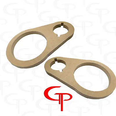 6.5 Inch + Notched Super Tweeter Door Pod Baffle Speaker Ring MDF  6 1/2 Pair • $25.99