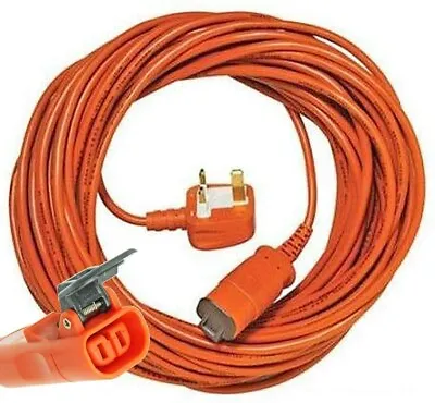 FLYMO Lawnmower Power Cable 15 Metre Mains FLEX LEAD With PLUG 20m Grass Trimmer • £16.99