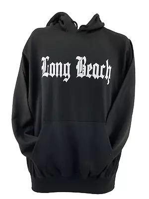 Long Beach City Old English Text Graphic Hoodie Sweater Pullover California • $28.99