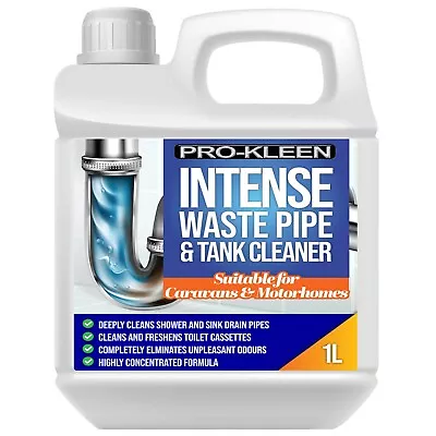 ProKleen Intense Waste Pipe & Tank Cleaner Caravan Cleans Motor Home Shower 1L • £11.95