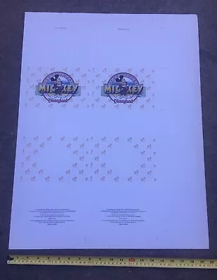 Rare Uncut 1988 Mickey Mouse 60th Birthday Media And Press Invitation Sheet-mint • $189.99