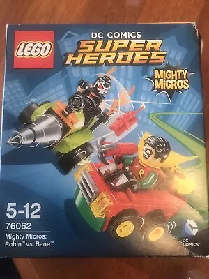 LEGO DC Comics Super Heroes Mighty Micros Robin Vs Bane 76062 SCARCE • $28