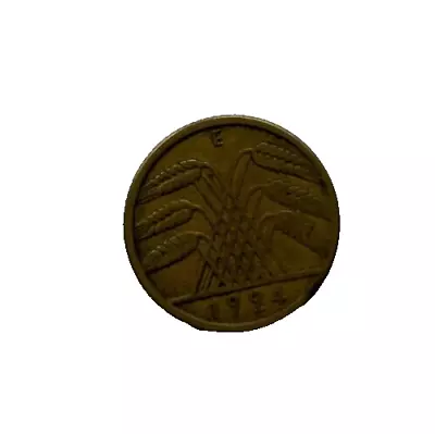 1924 D German Coin 10 Reichspfennig Germany Weimar Collectable • £0.99
