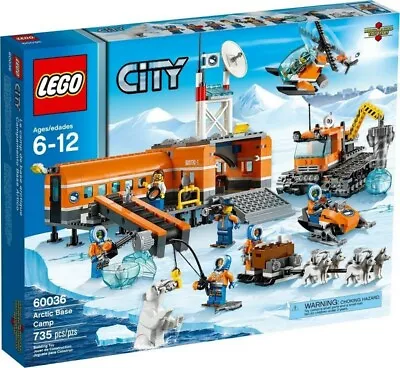 BNIB Lego City 60036 Arctic Base Camp Snow Truck Helicopter Set Minifigures • $290