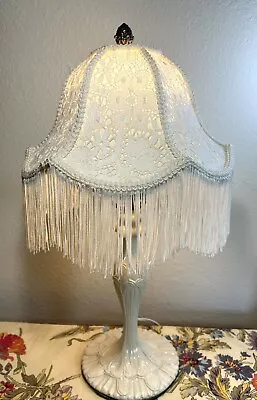 Vtg Victorian Shade Table Lamp Small • $89