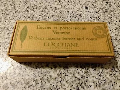 L'Occitane En Provance Verbena Vervaine Incense Cones W/Burner Discontinued HTF • $39.99