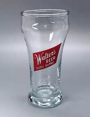 Walters Beer Sham Glass / Vtg Tavern Barware Advertising / Man Cave Bar Decor • $21.95