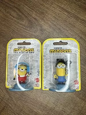 Lot Of 2 Illumination Minions: The Rise Of Gru Micro Collection Mini Figurines • $0.99