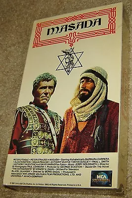 Masada Vhs New & Sealed Very Rare 2 Hr 11 Min Version With Peter O'toole • $21.99