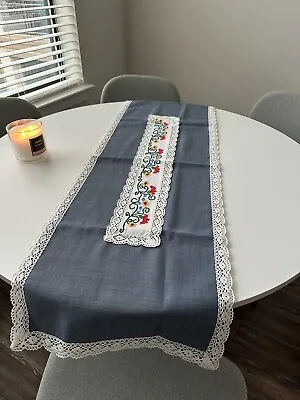 Authentic Hand Made Embroidered Table Runner • $75