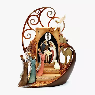 Kim Lawrence Legacy Of Love Nativity Statue Lighted Double Sided Gregg Gift Co • £52.85