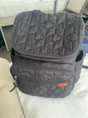 £3.20 • Buy Skip Hop FORMA BACKPACK CHANGING BAG JET BLACK Baby Essential Storage