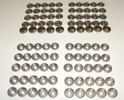 Stainless Steel Snap Fastener's 50 Piece Cap And Socket Only Marine Grade • $14.05