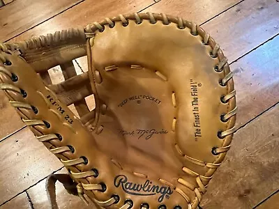 Vintage Mark Mcgwire Rawlings Rfm23 Baseball First Base Mitt Glove • $49.99