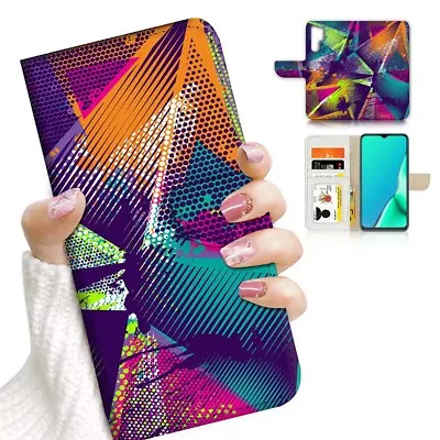 ( For Huawei P30 Pro ) Wallet Flip Case Cover AJ24138 Abstract • $12.99