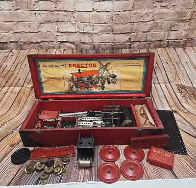 Vintage Erector Set No 7 A.C. Gilbert With Box And Instructions • $255