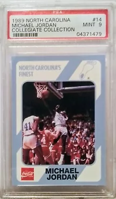 1989 North Carolina Michael Jordan Collegiate Collection #14 PSA 9 MINT • $25