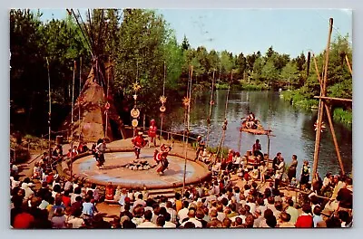 Postcard Disneyland Frontierland Indian Village Uncommon 1966  E648 • $12.93