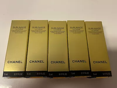 5x Chanel Sublimage La Creme Texture Supreme 5ml / .17oz Each Each Sample Tubes • $37