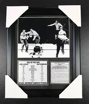 11x14 Framed Joe Louis Heavyweight Champion Ko's Max Schmeling 1938 8x10 Photo  • $34.99