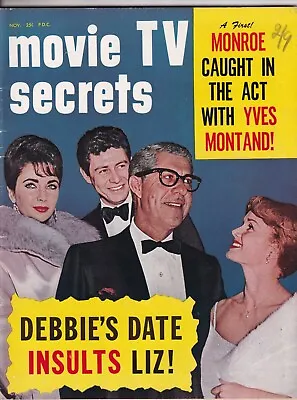 Movie Tv Secrets Magazine - November 1960 Marilyn Monroe Elvis Cary Grant + • $29.99