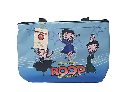 Betty Boop Nylon Zip Tote Shoulder Bag Purse Dancing Boop-Oop-A-Doop 2006   • $17