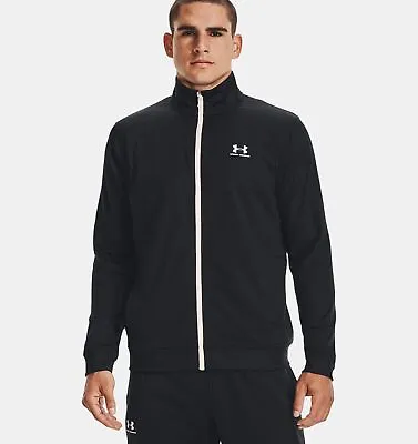 Mens Under Armour Ua Sportstyle Tricot Jacket Active Sweatshirt Black • $77.95