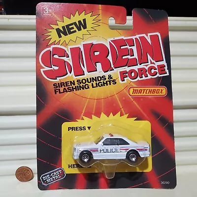 Matchbox 1990 SIREN FORCE POLICE Car Mercedes Benz 500SEL New In Bubble Package • $59.95