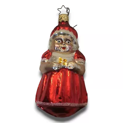 Old World Christmas Inge Glas West Germany Mrs. Claus Santa Ornament • $19.99