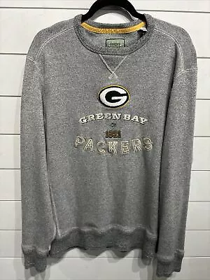 Tommy Bahama Green Bay Packers NFL Football Crewneck Sweatshirt Mens Size Large • $39.95