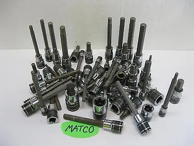 Matco Silver Eagle Tools Sockets Sold Each TORX INVERTED HEX Sae Metric • $9.85