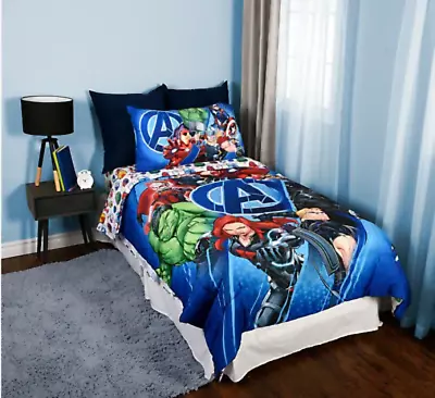 Marvel Avengers 4 Piece Bed In A Bag Twin Size Bedding • $49.99