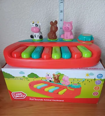 Chad Valley My First Fun Animal Sounds Piano Keyboard • £14.99