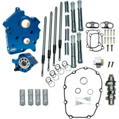 S&S M8 Cam Plate Oil Pump Kit Package Chrome 465C Chain Harley Touring Softail • $1394.95