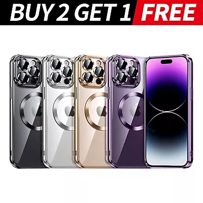 For Apple IPhone 15 14 13 12 11 Pro Max Case Mag Safe Magnetic Camera Lens Cover • $7.99