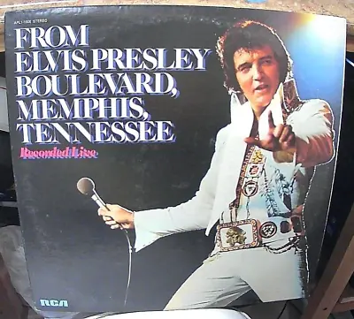 ELVIS PRESLEY From Elvis Presley Boulevard Memphis RCA APL1-1506 ROCK 1976 33RPM • $37.05