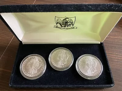 1880 1881 & 1882  S  Morgan Silver Dollar Set Of Three Coins • $127.50