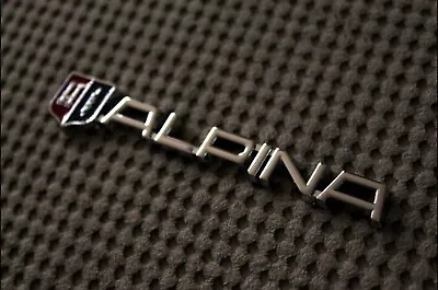 ALPINA Silver Rear Trunk Sticker Logo Badge Emblem BMW E39 E46 E90 E92 E60 E65 • $24.90