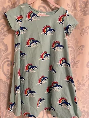 Hanna Andersson 120 Dress Dolphins And Rainbows • $6.99