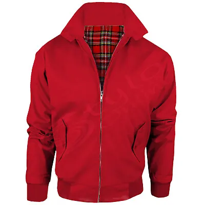 Harrington Jacket Mens Classic Retro Scooter 1970's Vintage Bomber Mod Coat Top • £17.99