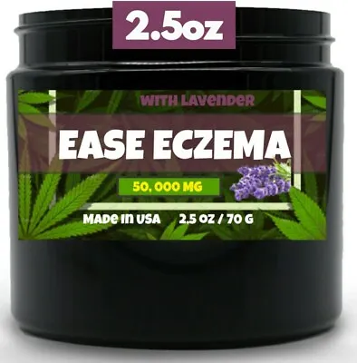 2.5 Oz ECZEMA PSORIASIS  SKIN CARE PRODUCT SHINGLES SKIN RASH LAVENDER HEMP • $16.70