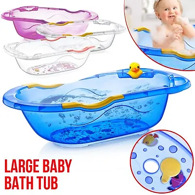 Large Blue Baby Bath Tub Kids Plastic Bathtub New Born Toddler Shower Bathing • £919