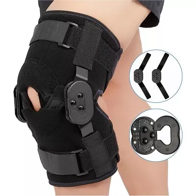 Knee Brace Hinge Compression Sleeve Joint Support Patella Stabilizer Pain Relief • $25.99