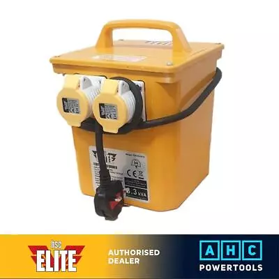 ELITE Site Power Tool Rated Transformer 110v Twin 16amp 3.3 KVA • £74.95