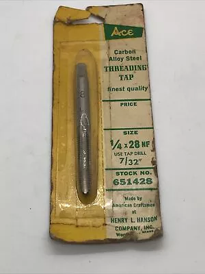 Ace 1/4 - 28 NF Threading Tap NOS • $8.99